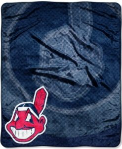 Cleveland Indians 50"x60" Retro Style Royal Plush Raschel Throw Blanket