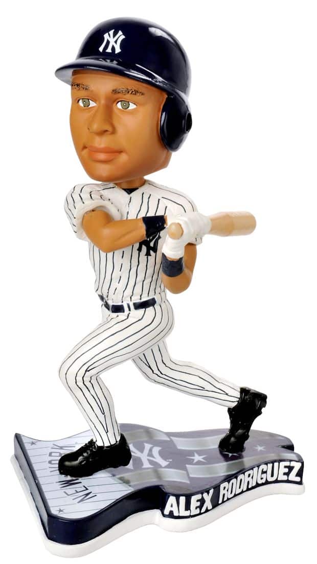 New York Yankees Alex Rodriguez Forever Collectibles Pennant Base Bobble Head