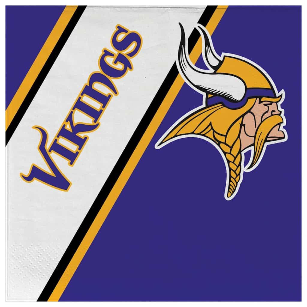 Minnesota Vikings Disposable Napkins - Detroit Game Gear