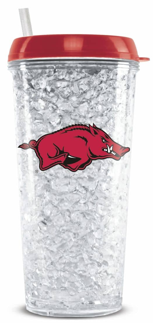 Arkansas Razorbacks Crystal Freezer Travel Tumbler