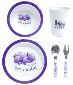 Kansas State Wildcats 5 Piece Children's Dinner Set
