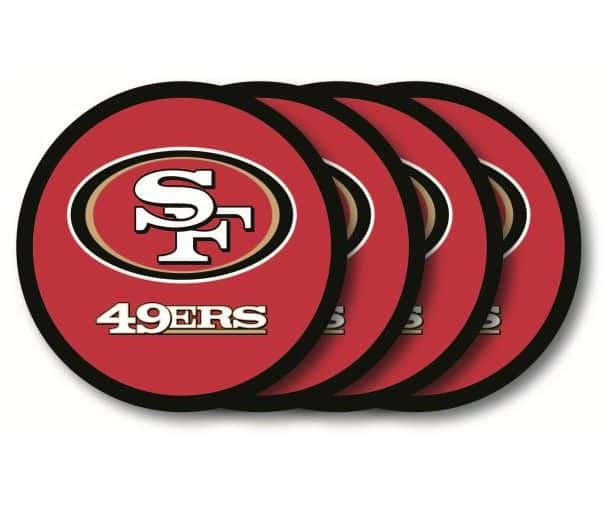 San Francisco 49ers Coaster Set - 4 Pack