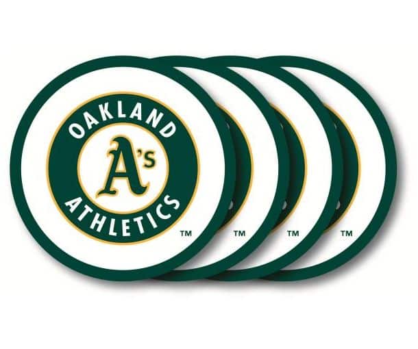 Oakland Athletics Coaster Set - 4 Pack