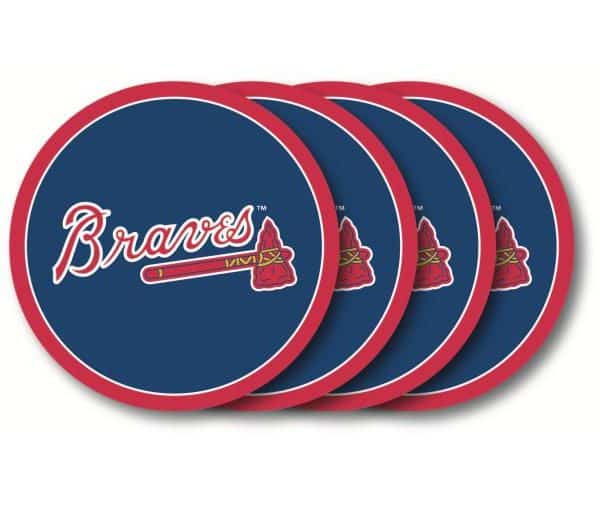 Atlanta Braves Coaster Set - 4 Pack