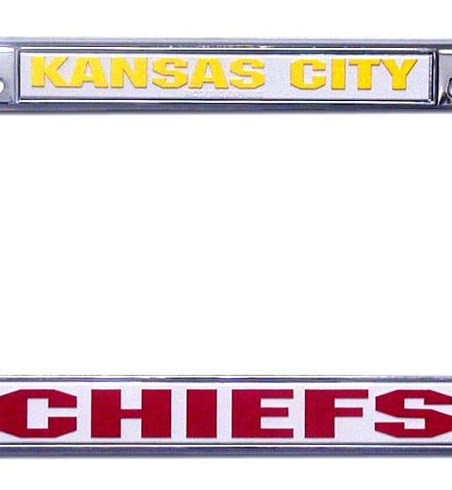 Kansas City Chiefs Chrome License Plate Frame Detroit Game Gear