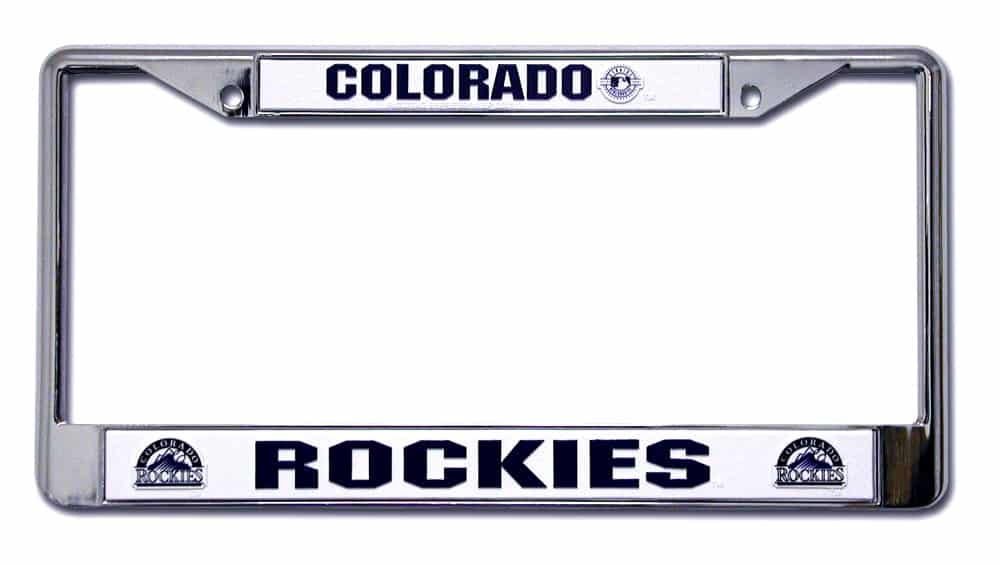 Colorado Rockies Chrome License Plate Frame.