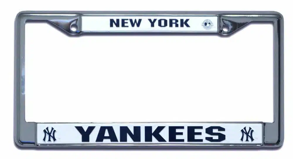 New York Yankees Chrome License Plate Frame