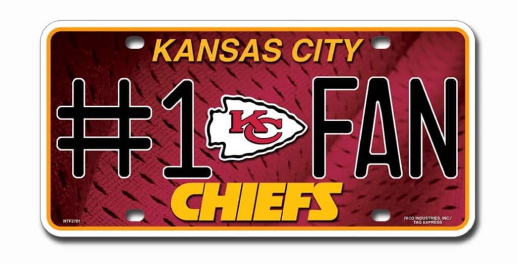Kansas City Chiefs License Plate - #1 Fan