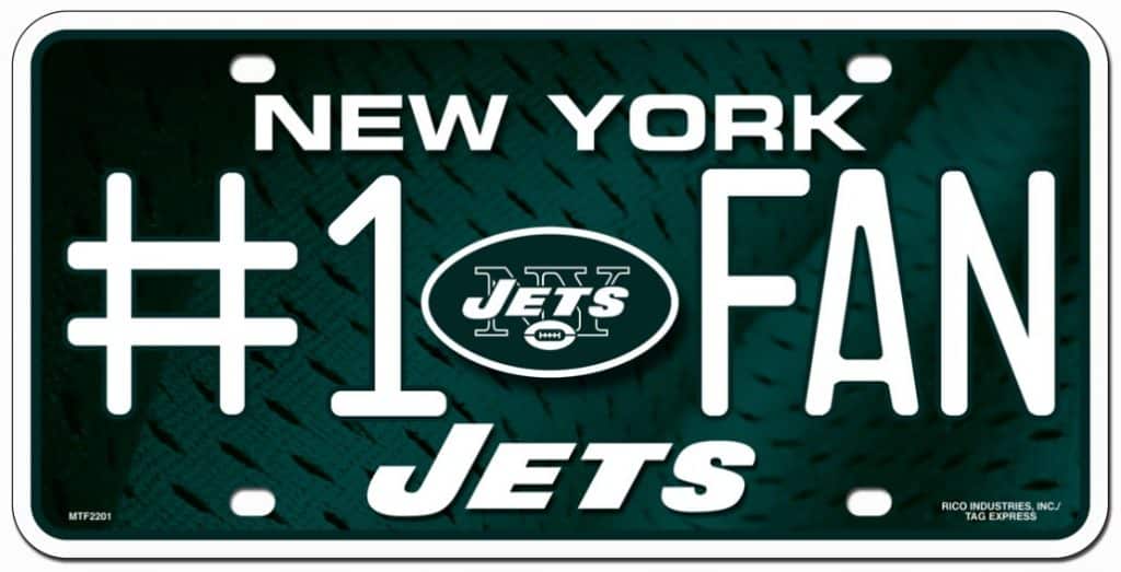 New York Jets License Plate - #1 Fan