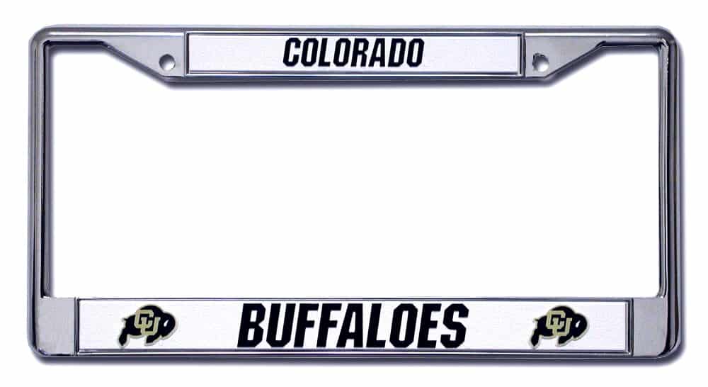 Colorado Buffaloes Chrome License Plate Frame