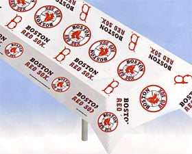 Boston Red Sox Plastic Table Cover