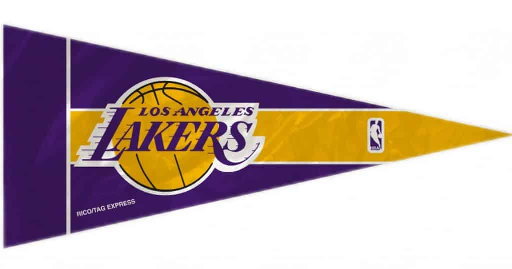 Los Angeles Lakers Mini Pennants 8 Piece Set Detroit Game Gear
