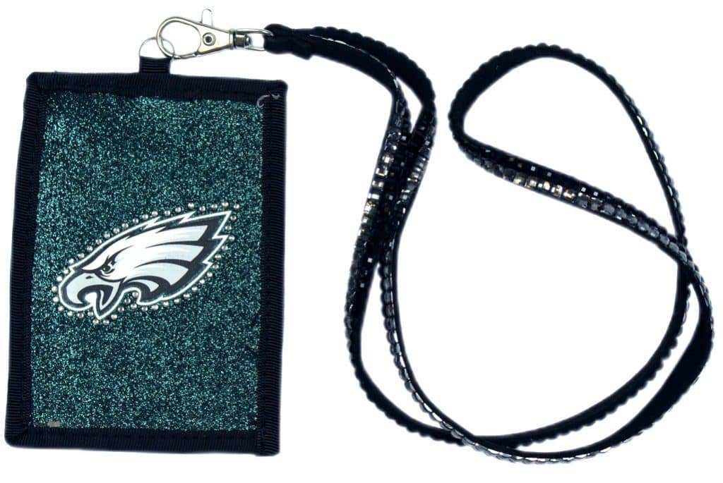 Philadelphia Eagles Beaded Lanyard Wallet Detroit Game Gear