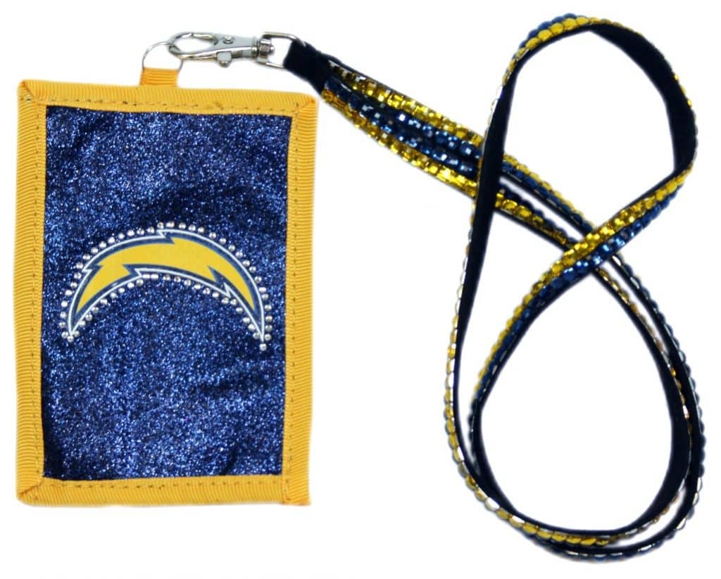 San Diego Chargers Beaded Lanyard Wallet Detroit Game Gear