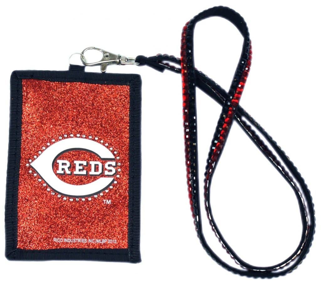Cincinnati Reds Beaded Lanyard Wallet