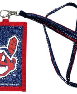 Cleveland Indians Beaded Lanyard Wallet