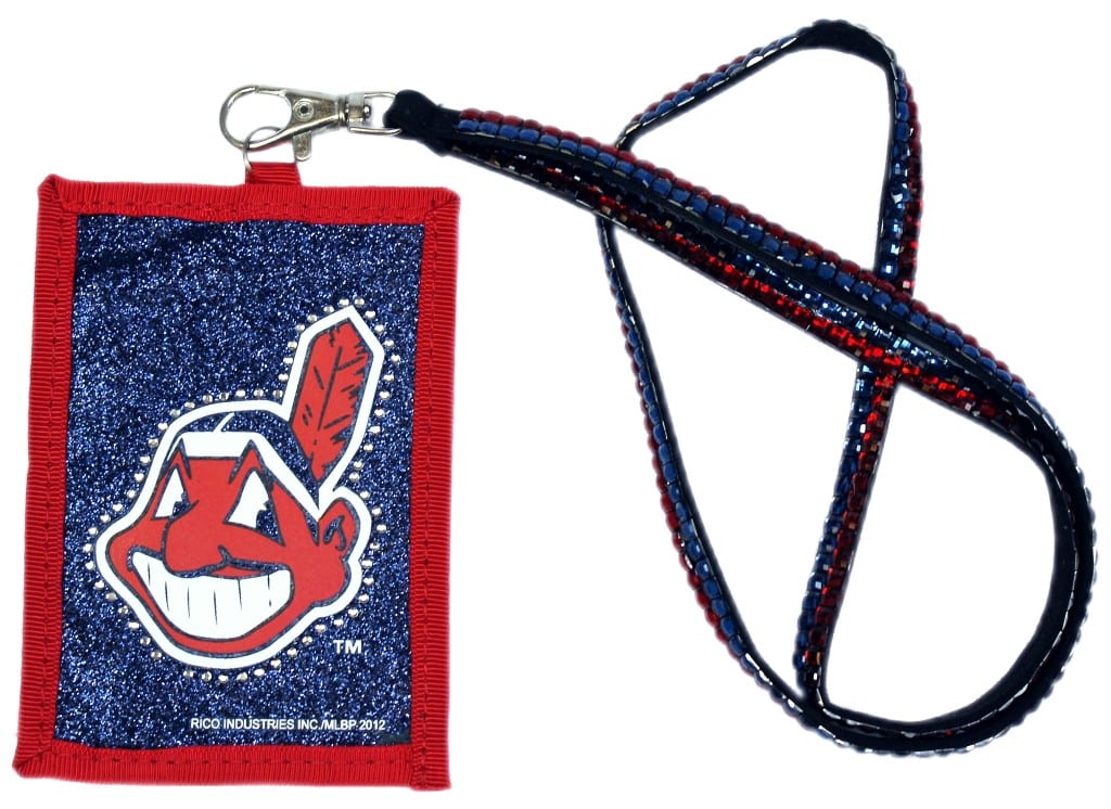 Cleveland Indians Beaded Lanyard Wallet