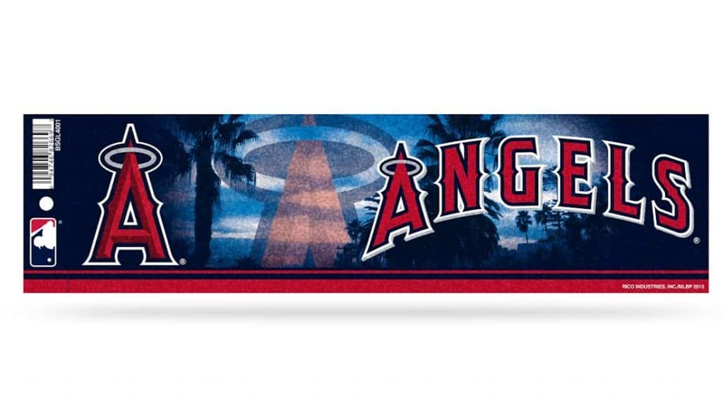Los Angeles Angels Bumper Sticker - Glitter