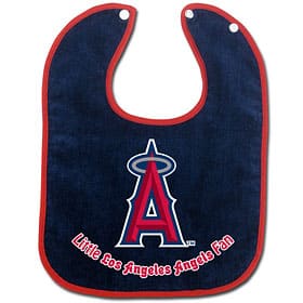 Los Angeles Angels Baby Bib - Two-Toned Snap