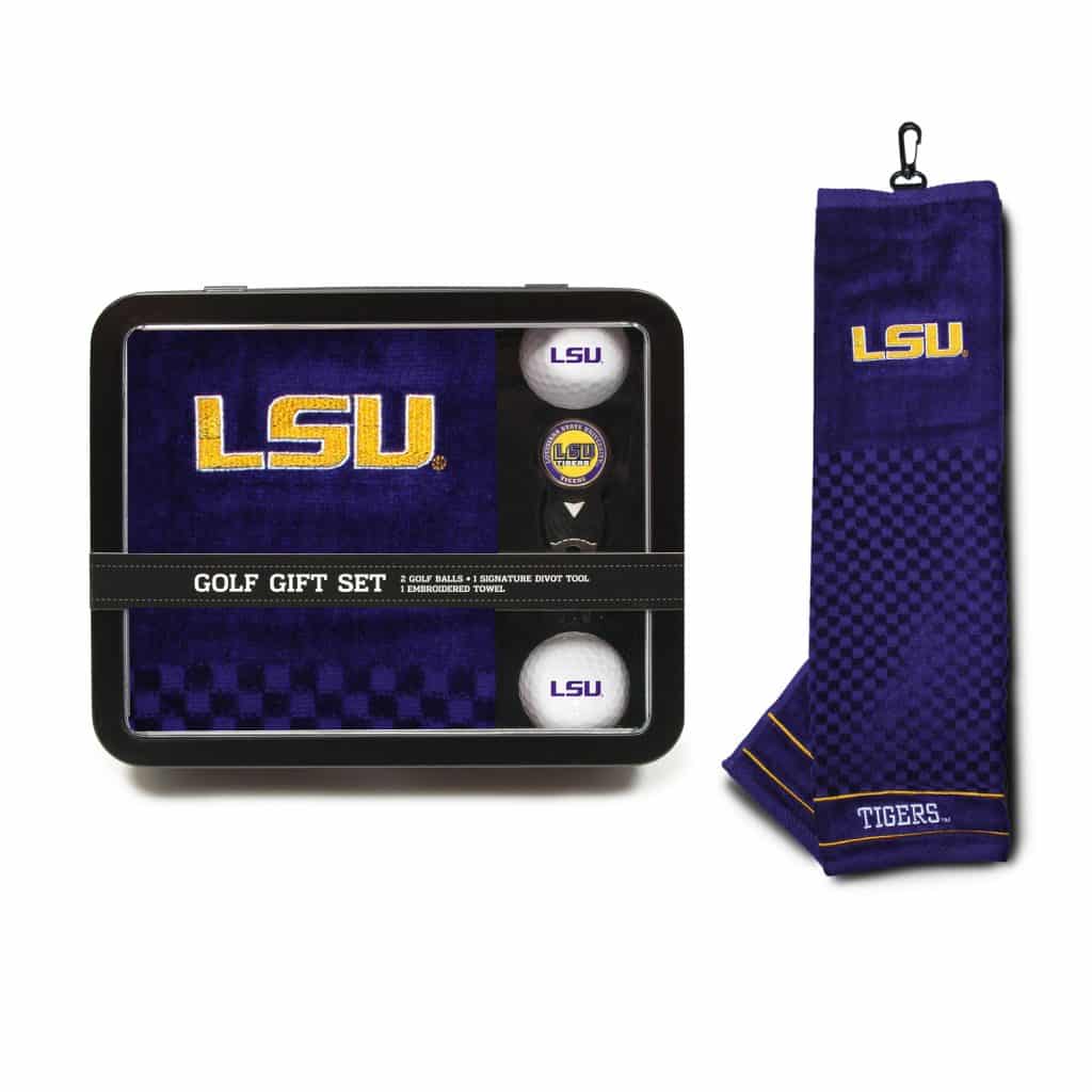 LSU Tigers Golf Gift Set with Towel - Detroit Game Gear