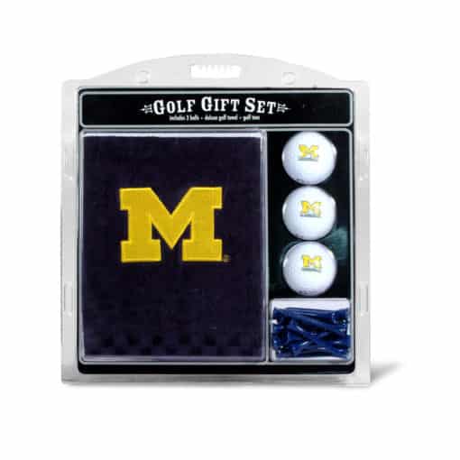 Michigan Wolverines Golf Gift Set with Towel