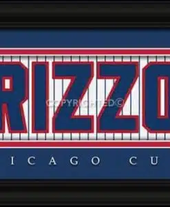 Chicago Cubs Anthony Rizzo Print - Signature 8"x24"