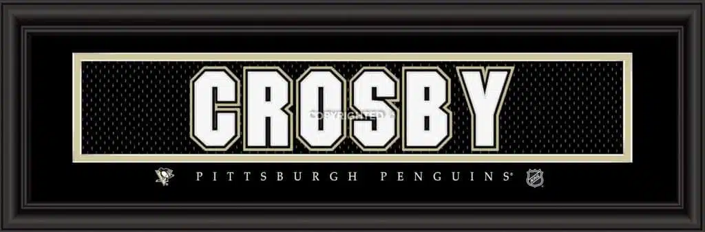 Pittsburgh Penguins Sidney Crosby Print - Signature 8"x24"