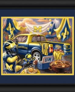 Michigan Wolverines Tailgate Print 15"x18" Framed Photo