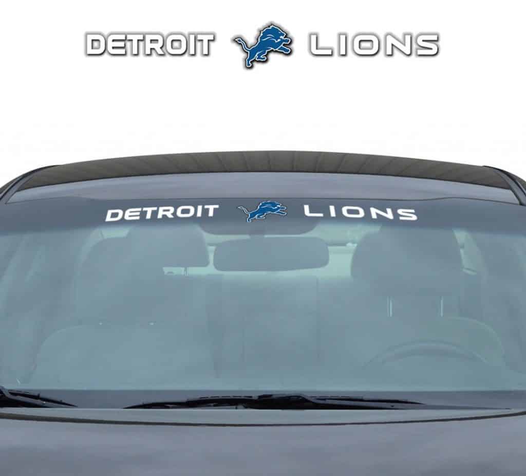 Detroit Lions 35"x4" Windshield Decal