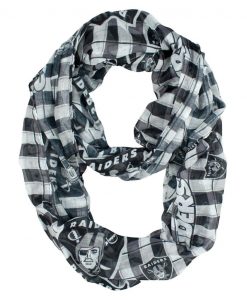 Oakland Raiders Infinity Scarf Plaid