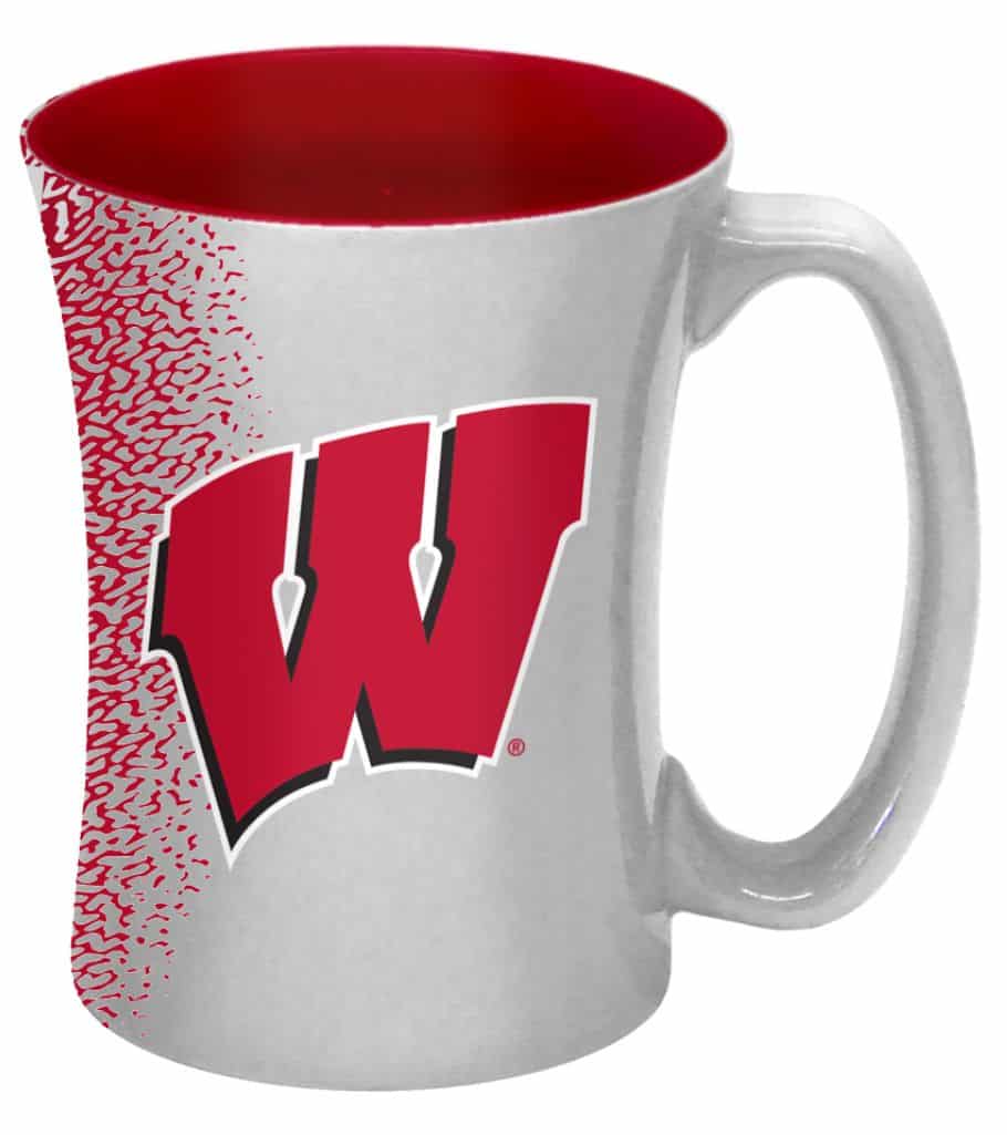 Wisconsin Badgers 14 oz Mocha Coffee Mug