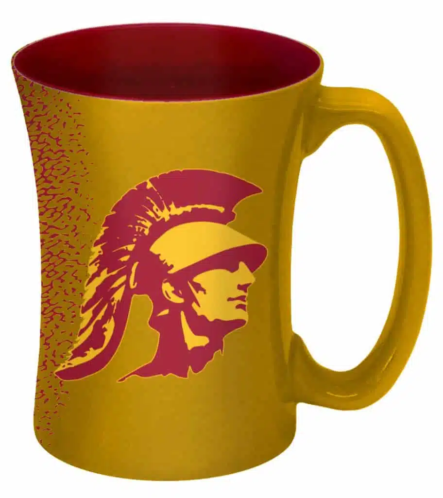 USC Trojans 14 oz Mocha Coffee Mug - Detroit Game Gear
