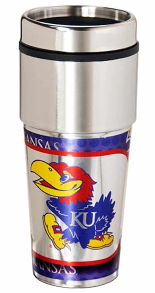 jayhawks travel tumbler