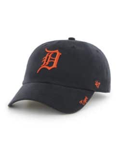 Detroit Tigers Women's 47 Brand Navy Orange Miata Clean Up Adjustable Hat