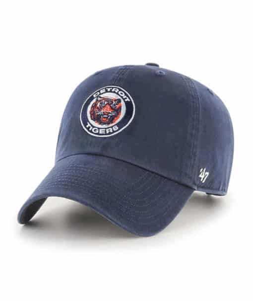 Detroit Tigers 47 Brand Cooperstown Navy Clean Up Adjustable Hat