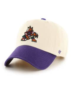 Arizona Coyotes 47 Brand Vintage Natural Purple Clean Up Adjustable Hat