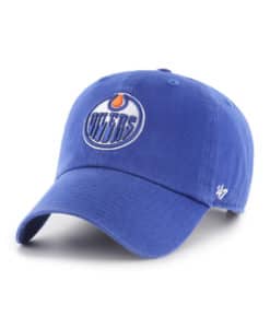 Edmonton Oilers 47 Brand Blue Clean Up Adjustable Hat