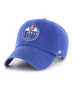 Edmonton Oilers 47 Brand Blue Clean Up Adjustable Hat