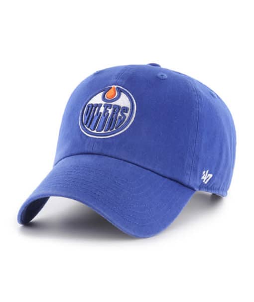 Edmonton Oilers 47 Brand Blue Clean Up Adjustable Hat