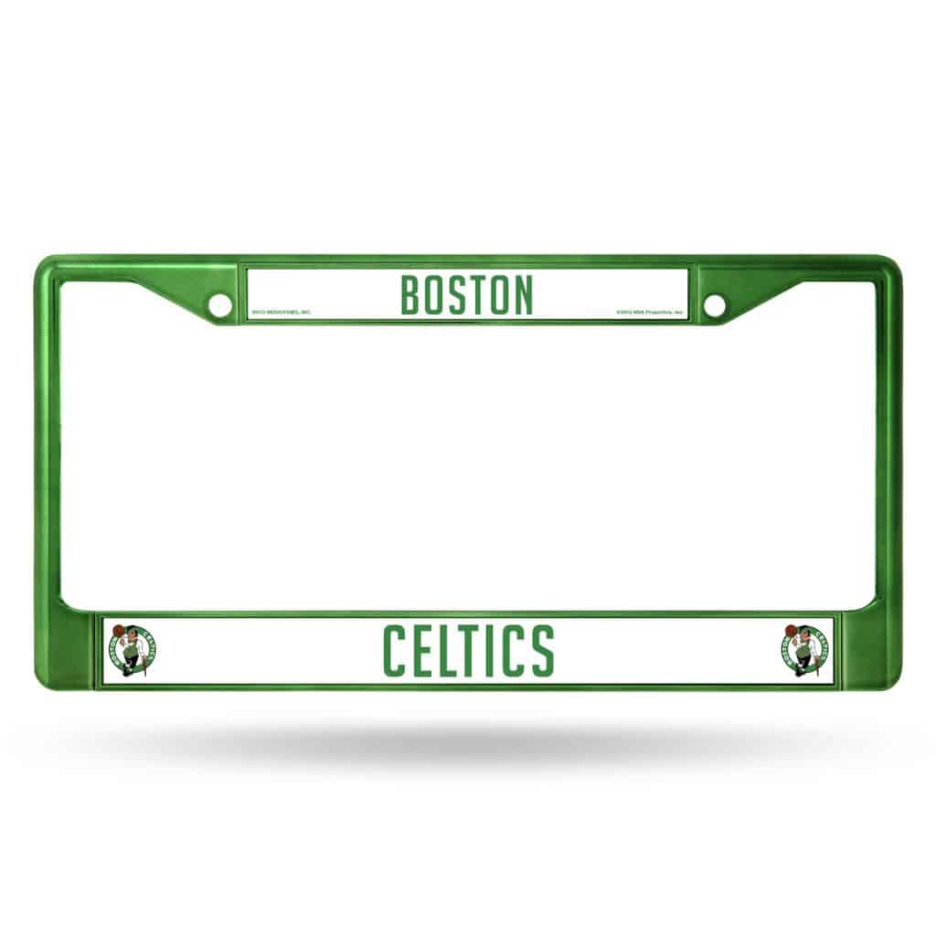 Celtics Metal License Plate Frame - Green