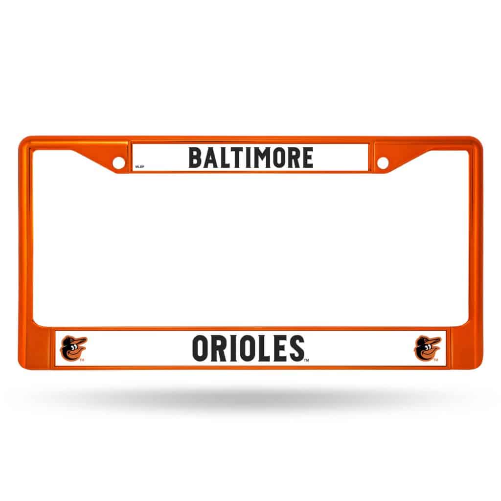 Orioles Metal License Plate Frame - Orange