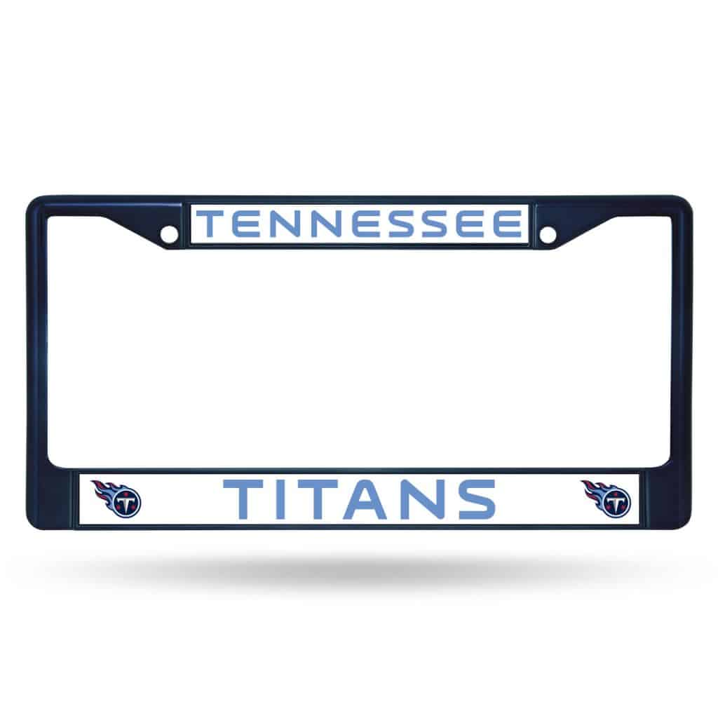 Titans Metal License Plate Frame - Navy