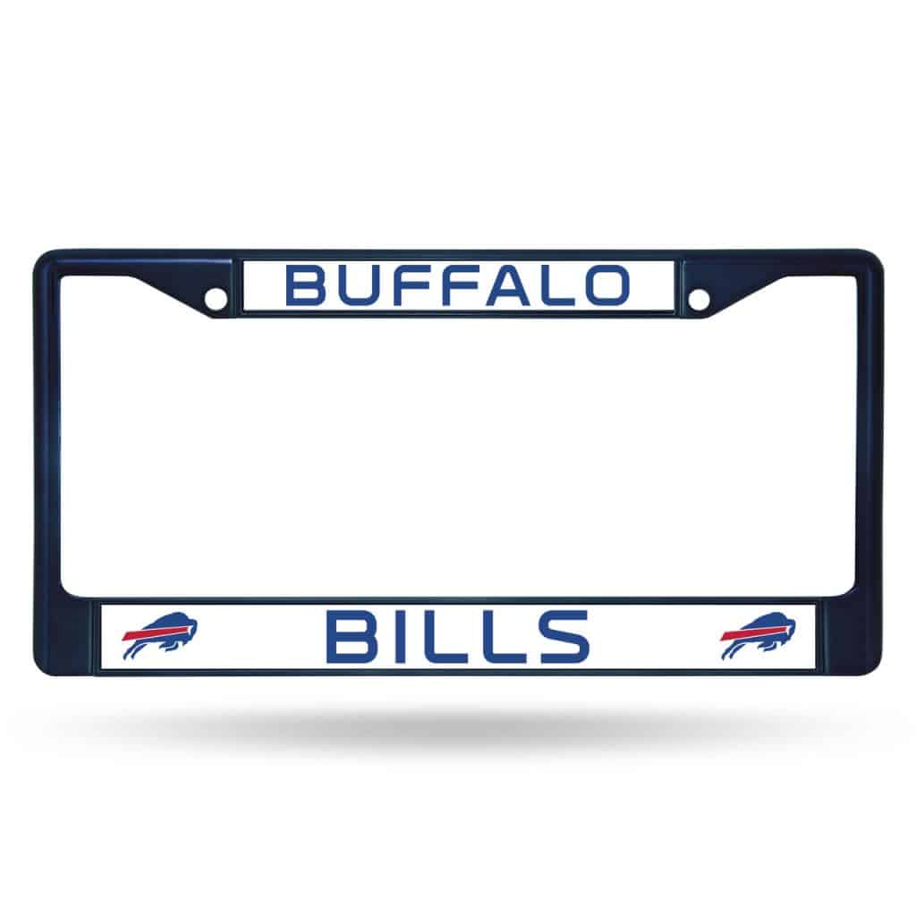Bills Metal License Plate Frame - Navy