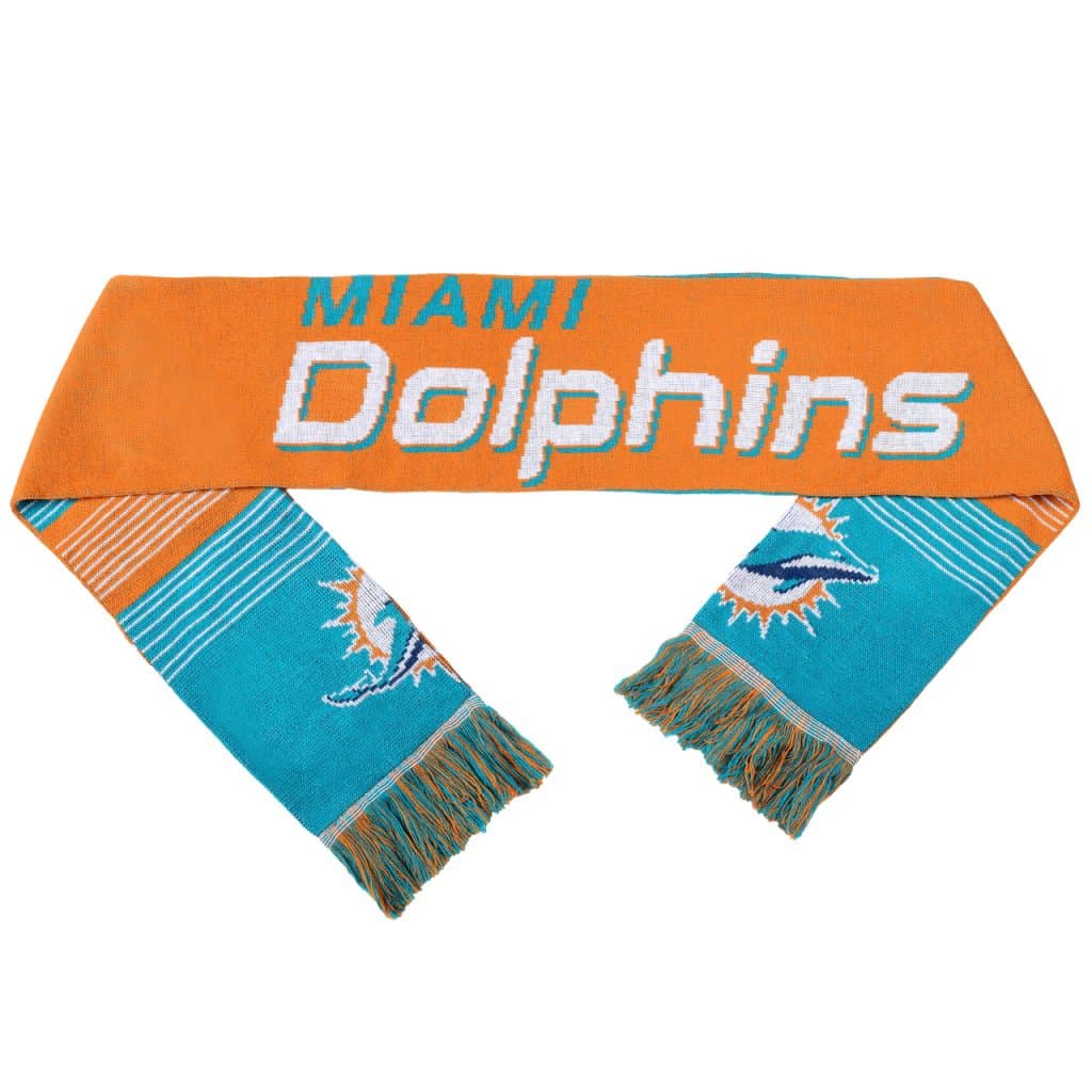 Dolphins Split Logo Reverse Scarf