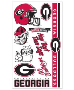 Georgia Bulldogs Temporary Tattoos