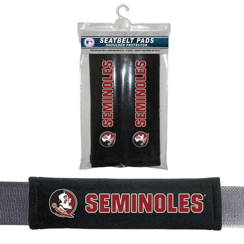 Florida State Seminoles Velour Seat Belt Pads - New Logo