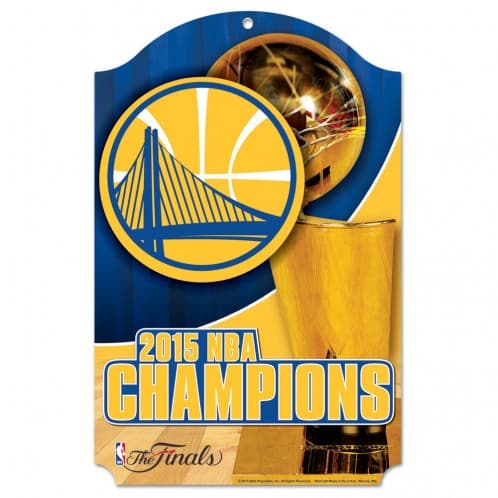 Golden State Warriors 11"x17" 2015 Champ Wood Sign