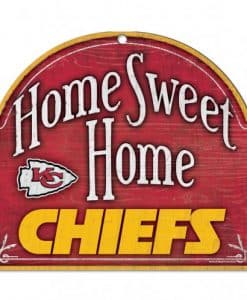 Kansas City Chiefs Wincraft Home Sweet Home Wood Sign