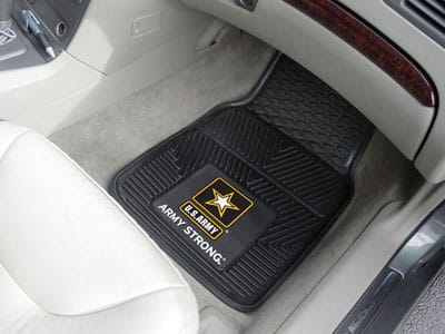 U.S. Army Heavy Duty Vinyl Front Seat 2 Piece Car Mat Set