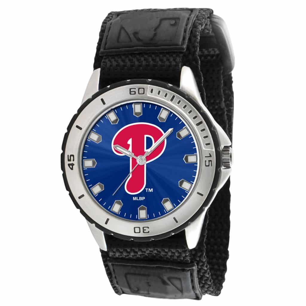 Philadelphia Phillies P Logo Mens Quartz Analog Veteran Watch - Detroit